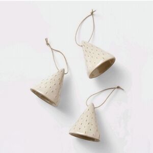 6 ceramic bell ornaments - Threshold w Studio Mcgee